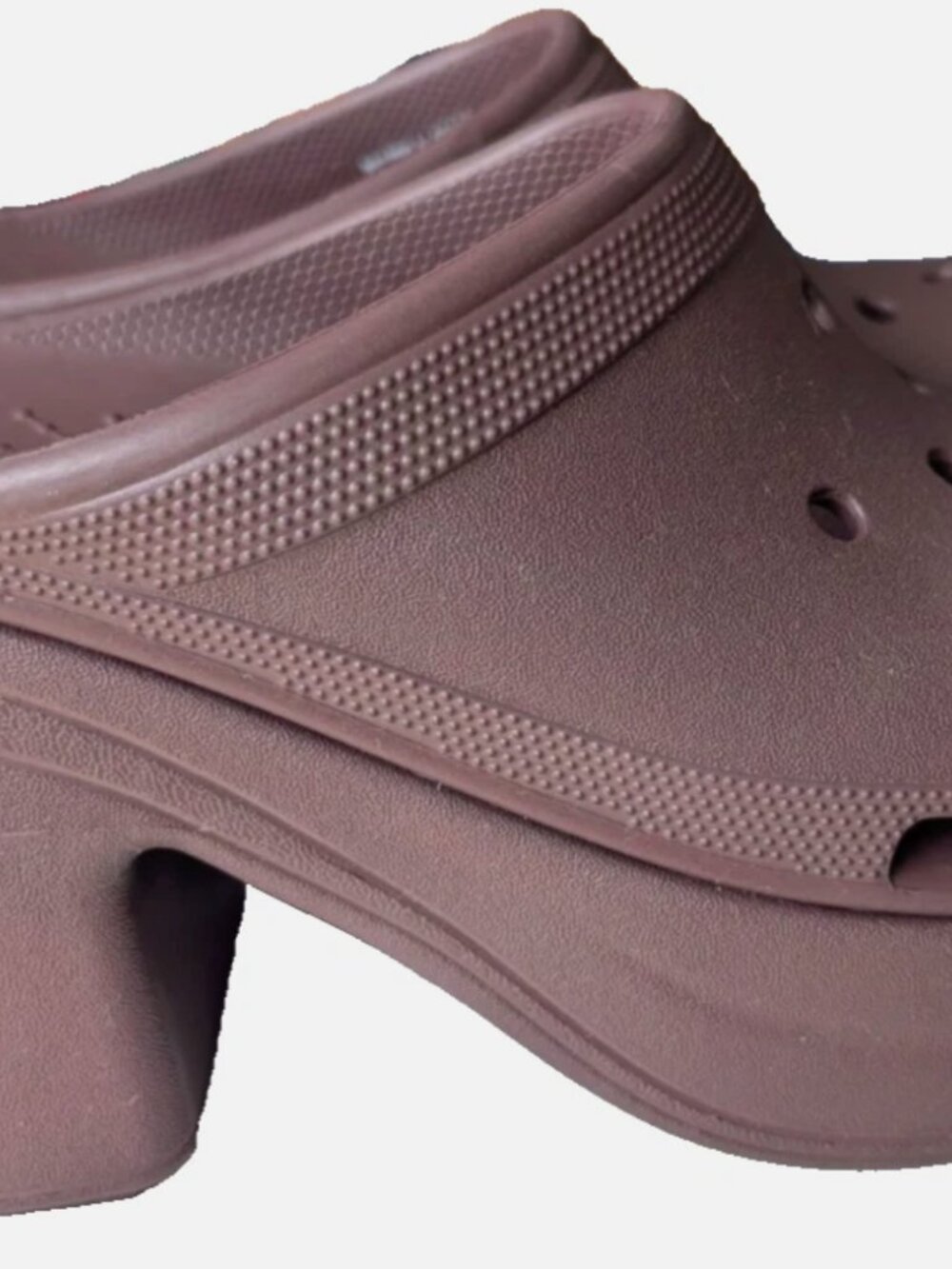 Crocs Siren Clog High Heel Platform Sandal Mocha Brown Women’s 10 - Picture 3 of 8